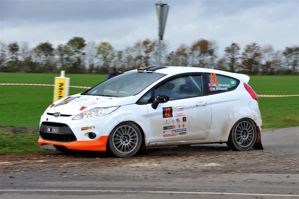 Joar Andre Obrestad og Martin William Fawell bliver et af de udenlandske hold, som deltager i Danboring Rally Denmark den 31. oktober og 1. november.
(Foto: Morten Alstrup)